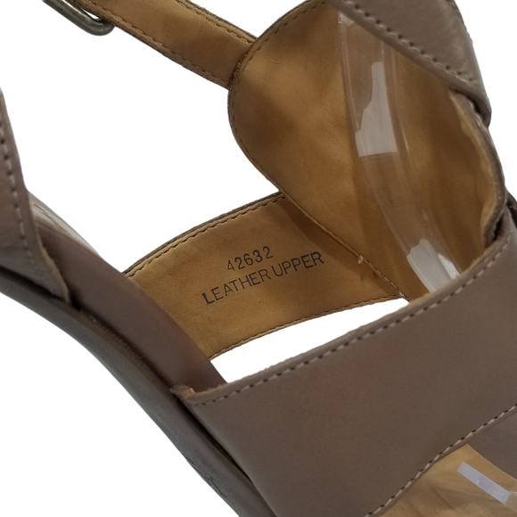 J Crew Menara Womens New Italian Leather Strappy Sandals Heels in Taupe Size 10 - Picture 9 of 13